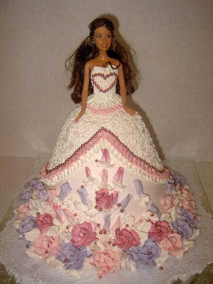 Cum sa faci un tort pentru fete - Barbie - mastic, reteta, foto