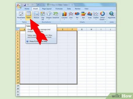 Cum de a crea un tabel în Excel (foaie de calcul) Cum de a crea un tabel în Excel