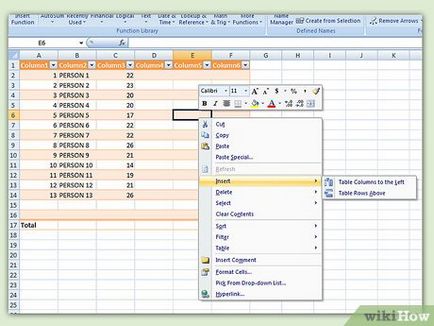 Cum de a crea un tabel în Excel (foaie de calcul) Cum de a crea un tabel în Excel