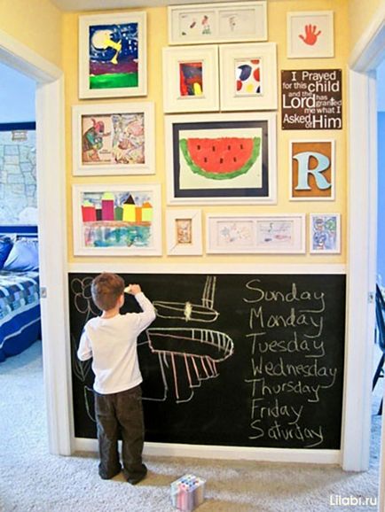 Picturi în pepinieră de a alege și atârnă, idei pentru copii