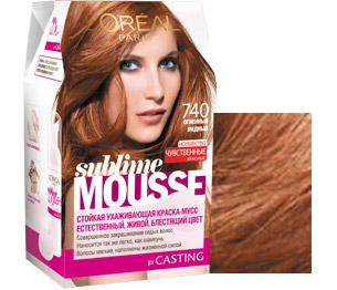 L'Oreal Sublim mousse paleta de vopsea, păr proaspete