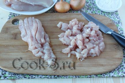 Carne de pui albanez - reteta cu pas cu pas fotografii