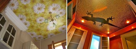 Plafoane întinse cu imagini foto de imprimare și tipuri de desene, recenzii, interior (tavane) Plafoane întinse cu imagini foto de imprimare și tipuri de desene, comentarii, Interior
