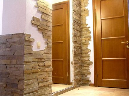 Decorarea pereților de piatră - Fotografii de opțiuni de design frumoase în interior