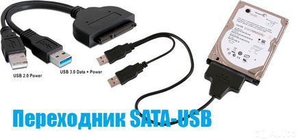 Adaptor SATA-USB converti un hard disk intern într-un extern