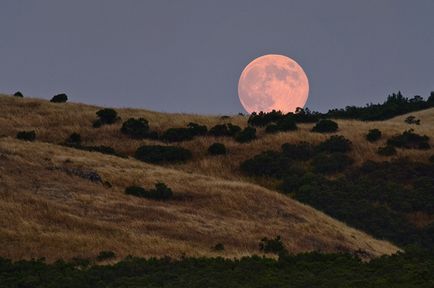 De ce este luna la orizont apare mai mare