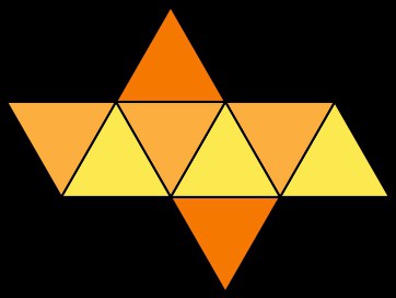 Luați în considerare modul de a face un octaedru de hârtie