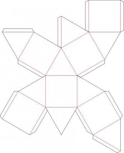 Luați în considerare modul de a face un octaedru de hârtie