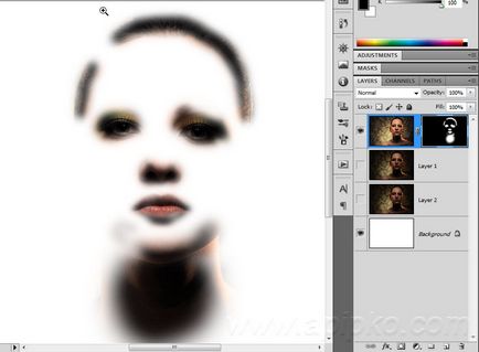 Retușare în Photoshop CS5 Lecții detaliate - economisire - ucis - photo (straturi un strat nou) Retușare în Photoshop CS5 Lecții detaliate - economisire - ucis - fotografie