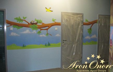 Desene pe pereți din Spitalul de Copii Murals, studioul Aron Onore (desene) Desene pe pereți din Spitalul de Copii Murals, studio Aron Onore