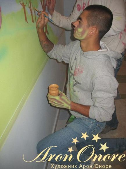 Desene pe pereți din Spitalul de Copii Murals, studio Aron Onore (pereti) Desene pe pereți din Spitalul de Copii Murals, studio Aron Onore