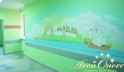 Desene pe pereți din Spitalul de Copii Murals, studio Aron Onore (pereti) Desene pe pereți din Spitalul de Copii Murals, studio Aron Onore