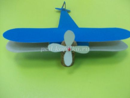 Avionul cu mâinile lor din carton (carton) Avionul cu mâinile lor din carton