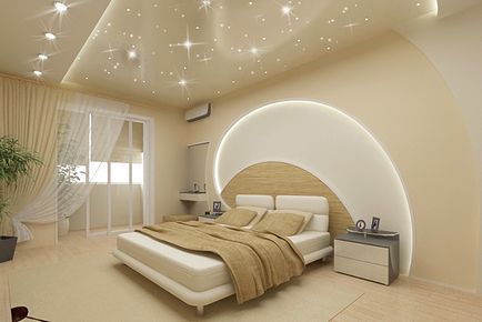 Dormitor în stil high-tech - 19 fotografie design interior