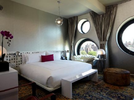 Dormitor în stil high-tech - 19 fotografie design interior