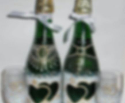 sticla de sampanie nunta cu mâinile - Cum de a decora o nunta cu sticla de șampanie
