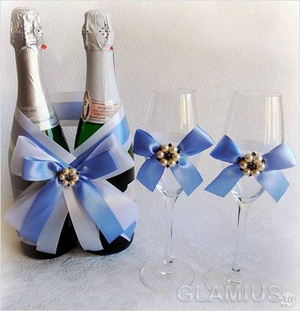 sticla de sampanie nunta cu mâinile - Cum de a decora o nunta cu sticla de șampanie