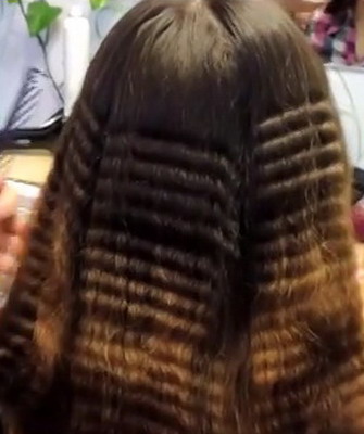 căpușă, Styling (curling) fotografie val pe verticală și orizontală a părului, modul de a face spirala