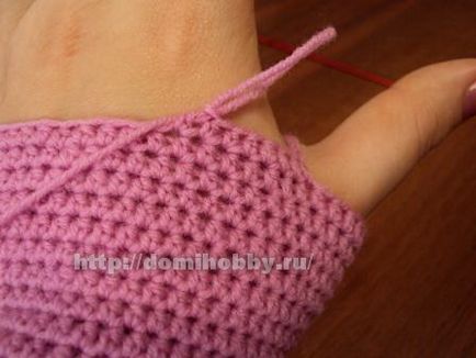 Knit cârlig mănuși