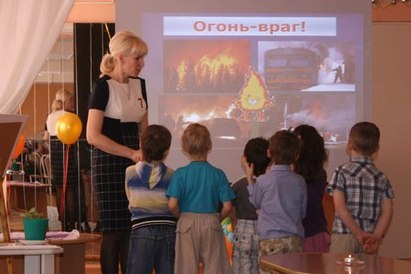 Lecția pentru copiii preșcolari de vârstă „foc - fiecare incendiu