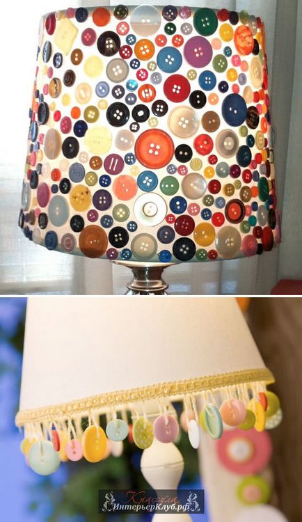 32 idei pentru umbra cu mâinile lor - cum de a decora o lampă de masă abajur sau podea idei lampă