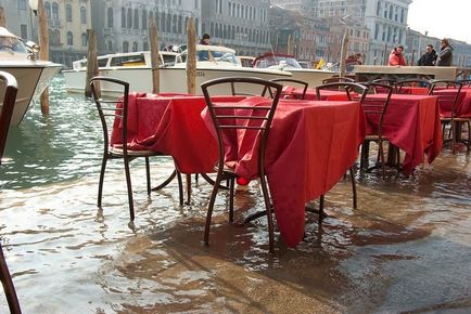 Acqua Alta, sau de ce Venetia se scufunda - un turist ideală