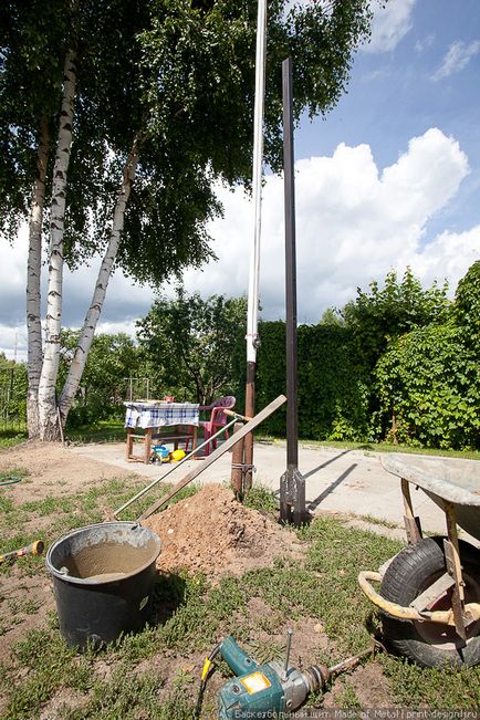 Suportul de spate de baschet cu mâinile sale proprii - fotografie, de uz casnic Siberian