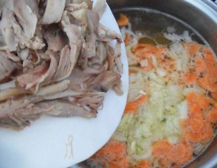 home-made taitei cu carne de pui, cum să gătească, hozoboz - știm totul despre produsele alimentare