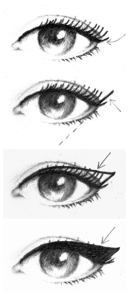 Cum de a desena săgeți pe ochi