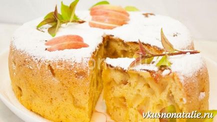 plăcintă cu mere Lush în multivarka - o rețetă pentru lentyaek