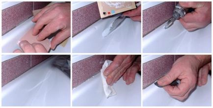 Reparare si restabilire de baie smalț cu mâinile