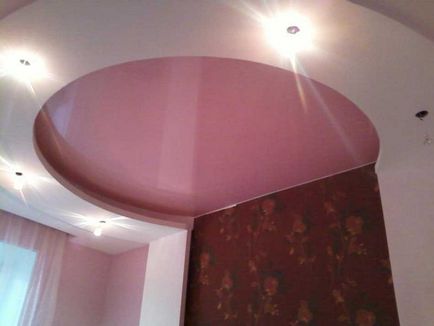 plafon stretch roz - design si fotografie sfaturi interioare