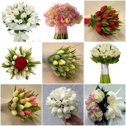 Buchet de nunta 2017 fotografie - de trandafiri, orhidee, margarete si Callas
