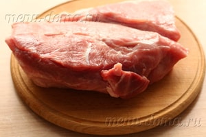 Carne de porc în folie, coaptă în cuptor pentru o reteta pas cu pas