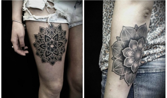 Tatuaje dotvork, în special crearea de puncte tatuaj