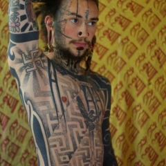 dotvork stil de tatuaj (dotwork), fotografii și schițe de tatuaj