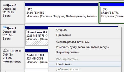 Reducerea hard disk partiție Windows 7 instrumente, PC A la Z (scădere) Reducerea hard disk partiție Windows 7 instrumente, PC A la Z