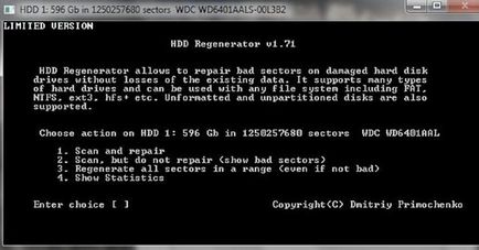 Restaurarea hard disk (recuperare) Restaurarea hard disk