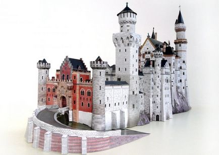 Castelul carton modul de a face propriile lor mâini, de la șabloane de hârtie și meserii schemă cum să construiască