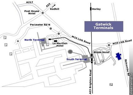 Cum se ajunge de la aeroport la Londra Gatwick