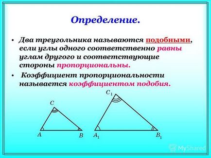 Perimetrele de triunghiuri similare sunt ca