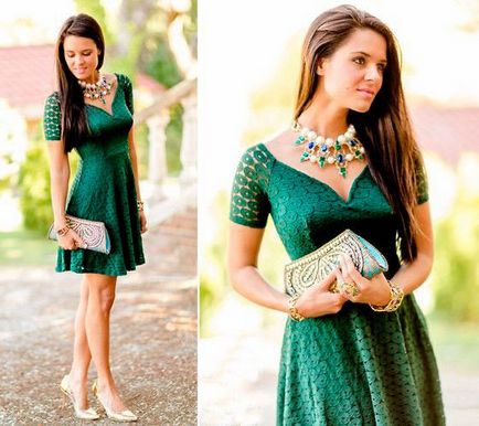 Ce să poarte o rochie verde