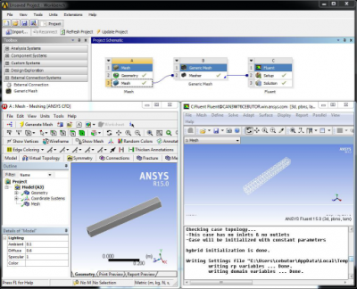 Ansys-l banc de lucru