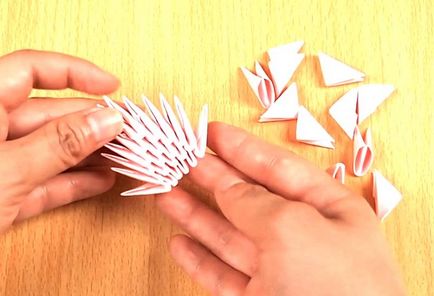 Vas de instructiuni origami modular cu fotografii și video