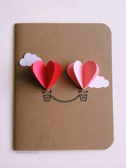 10 idei Valentine cu mâinile sale modul de a face o carte de Ziua Îndrăgostiților