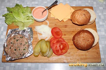 Cheeseburger - gătit pentru bărbați (rețete de tip sandwich) Cheeseburger - gătit pentru bărbați