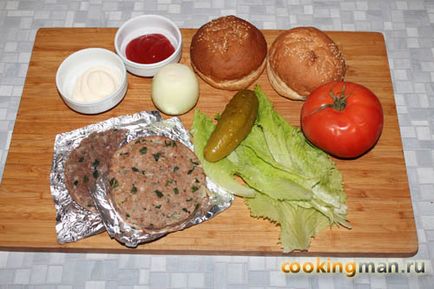 Cheeseburger - gătit pentru bărbați (rețete hamburger) Cheeseburger - gătit pentru bărbați