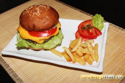 Cheeseburger - gătit pentru bărbați (cum să facă un cheeseburger) Cheeseburger - gătit pentru bărbați