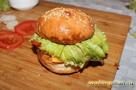 Cheeseburger - gătit pentru bărbați (rețete de tip sandwich) Cheeseburger - gătit pentru bărbați