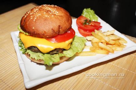 Cheeseburger - gătit pentru bărbați